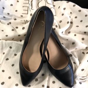 1” pumps! Black perfect for a desk job or someone who does a lot of walking.